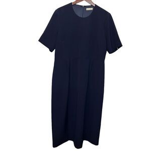 Suitsupply Navy Sheath Dress Women’s L Knee Length Career Work Office Attire